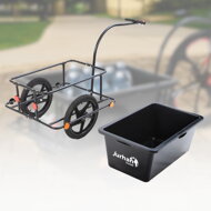 Prikolica za bicikl TERY, 90 l, crna
