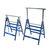 Teleskopski nosači za skelu DANNY, set od 2 komada, max. 200 kg, 60x56x81–130 cm, srebrno/plave