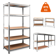 Regal s visokom nosivošću HEAVY, max. 875 kg, 90x40x180 cm, srebrni