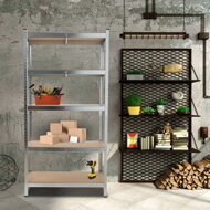 Regal s visokom nosivošću HEAVY, max. 875 kg, 90x40x180 cm, srebrni