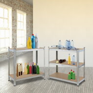Regal s visokom nosivošću HEAVY, max. 875 kg, 90x40x180 cm, srebrni