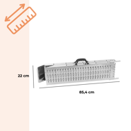 Najazdne rampe za auto DRIVE, sklopive, set od 2 komada max. 400 kg, 160 cm, čelične