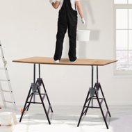 Teleskopski nosači za skelu DANNY, set od 2 komada, max. 200 kg, 60x56x81–130 cm, srebrno/crna