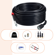 Set za čišćenje cijevi Premium, 30 m, crni