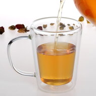 Čajnik sa sitom TEA, 1,2 l + 4 šalice, proziran/srebrni