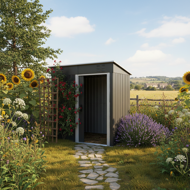 Vrtna kućica za alat M, 162x86x181 cm, antracit