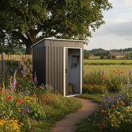 Vrtna kućica za alat M, 162x86x181 cm, antracit