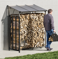 Drvarnica CORINA, 198x163x70cm, antracit/zelena