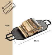 Drvarnica CORINA, 198x163x70cm, antracit/zelena