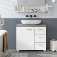 Ormarić ispod umivaonika IVY, 30x70x64 cm, bijela/siva