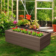 Povišena gredica WOODY, 2 kom, 149x75,6x25 cm, smeđa
