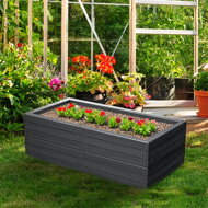 Povišena gredica WOODY, 2 kom, 149x75,6x25 cm, antracit