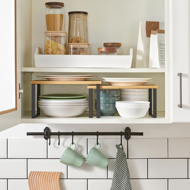 Set bambusovih organizatora CEZAR, 2 kom, smeđa/crna