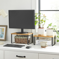 Set bambusovih organizatora CEZAR, 2 kom, smeđa/crna