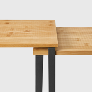 Set bambusovih organizatora CEZAR, 2 kom, smeđa/crna