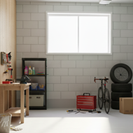 Radna polica STACKARO SOLID SMALL, 58x28x131,5cm, crna