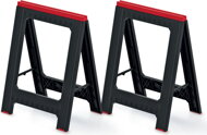Postolje, građevinska koza TITAN, set od 2 komada, 58x5x79 cm, crna/crvena