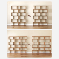 Polica/regal za knjige PRESTON, 70x24x190,5cm, smeđa