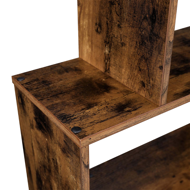 Polica/regal za knjige PRESTON, 70x24x190,5cm, smeđa