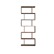 Polica/regal za knjige PRESTON, 70x24x190,5cm, smeđa