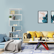 Polica/regal za knjige PRESTON, 70x24x190,5cm, bijela