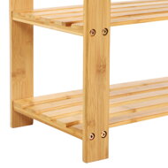 Bambuska klupa s prostorom za cipele SANDY, 70x28x45 cm, prirodno drvo