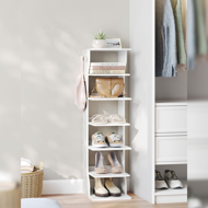 Stalak za cipele CINDY, 6 razina, 30x26,4x110,4 cm, bijela