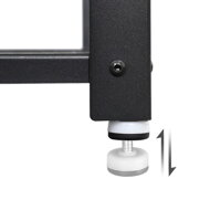 Klupa za hodnik s prostorom za cipele INDY, 73x30x45cm, smeđa/crna