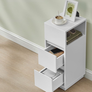 Noćni ormarić ROBIN, 30x25x65cm, bijela