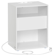 Noćni ormarić LUCIANO s funkcijom punjenja, 35x45x58,3 cm, bijela