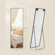 Pravokutno ogledalo NOIR, 160x50cm, crno