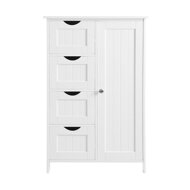 Kupaonski ormarić s 4 ladice i policom PAULA, 55x30x81cm, bijela