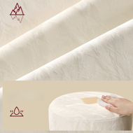 Visinski podesiva stolica AURA za toaletni stol, Ø35cm, krem