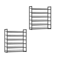 Modularni regal za cipele IDA, 12 polica, 92,5x31x223 cm, crni