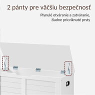 Sanduk za sjedenje TANJA, bijeli