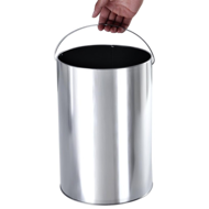 Stojeća pepeljara s košem za otpad SMOKE, 60,5x24,5 cm, crna