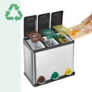 Kanta za odvajanje otpada SORT, 24 l (3x8 l), čelik
