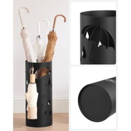 Metalni stalak za kišobrane ANABEL, crni