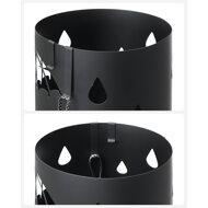 Metalni stalak za kišobrane ANABEL, crni