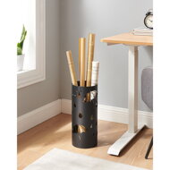 Metalni stalak za kišobrane ANABEL, crni