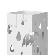 Metalni stalak za kišobrane UMBRELLA, bijeli