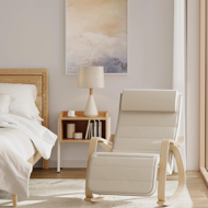 Stolica za ljuljanje, ležaljka SWING, nosivost 150 kg, 67x115x91 cm, bež