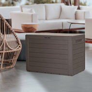 Kutija za pohranu WOODEBOX, 190 l, tamnosmeđa