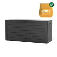 Kutija za pohranu WOODEBOX, 280 l,  antracit