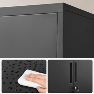 Višenamjenski metalni ormar RAVEN, 40x80x90 cm, crni