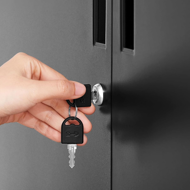 Višenamjenski metalni ormar RAVEN, 40x80x90 cm, crni