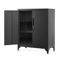 Višenamjenski metalni ormar RAVEN, 40x80x90 cm, crni