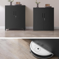 Višenamjenski metalni ormar RAVEN, 40x80x90 cm, crni