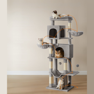 Mačji stablo TRISTAN, 57x45x175 cm, siva