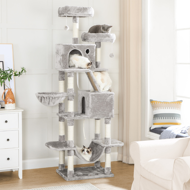 Mačji drvo PANTHER, 60x50x206cm, siva